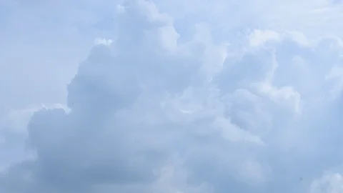 Blue sky and white cloud landscape with time lapse. Stock Footage 98079510