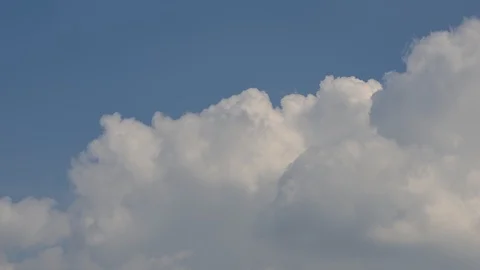 Blue Sky And White Cloud Landscape With Time Lapse. Stock Footage 107137996