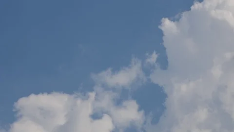 Blue Sky And White Cloud Landscape With Time Lapse. Stock Footage 107137999