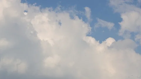 Blue Sky And White Cloud Landscape With Time Lapse. Stock Footage 107138101