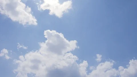 Blue sky and White cloud with 4k resolution. Stock-Footage 113785860