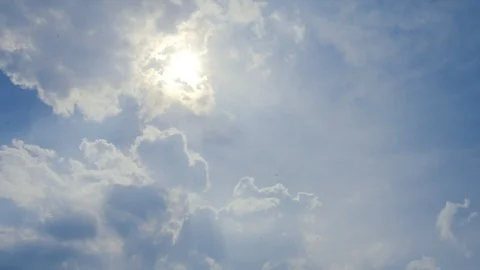 Blue sky and White cloud with 4k resolution. Stock Footage 114798513