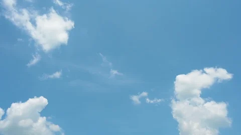 Blue sky and White cloud with 4k resolution. Stock-Footage 114800947