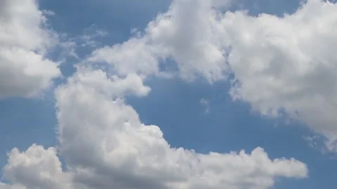 Blue sky and white cloud background Video stock 139903420