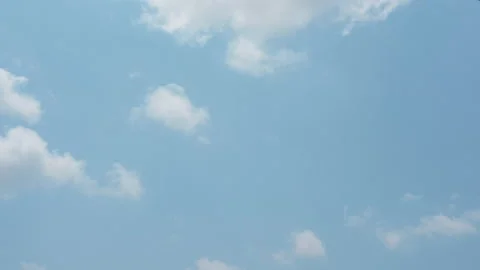 Blue sky and White cloud with 4k resolution. Stock Footage