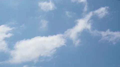 Blue Sky and White Cloud Delay Photography Vídeo Stock 149945930