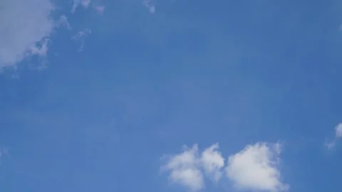 Blue sky and white cloud motion background, Time-lapse Stock Footage 240393835