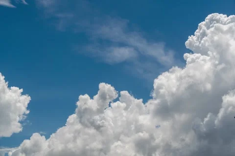 Blue sky and white cloud time-lapse photography Stock-Footage 274396486