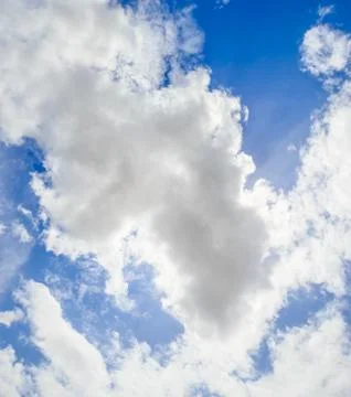 Blue sky and white cloud Stock Photos