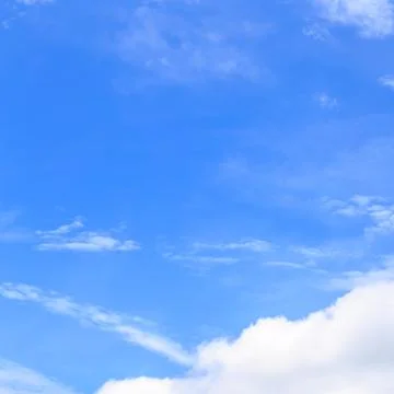 Blue sky and white cloud Stock Photos