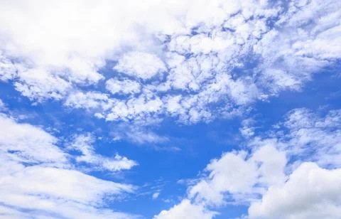Blue sky and white cloud Stock Photos