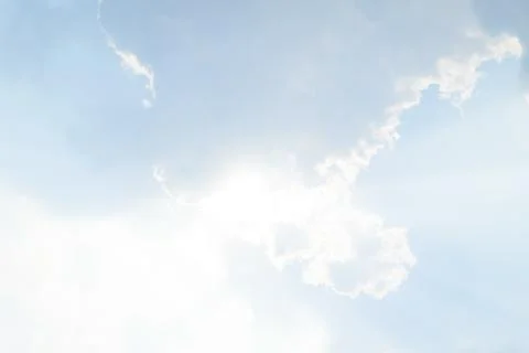 Blue sky and white cloud Foto stock