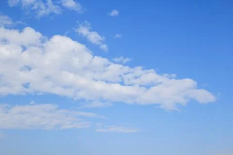 Blue sky and white cloud Stock Photos