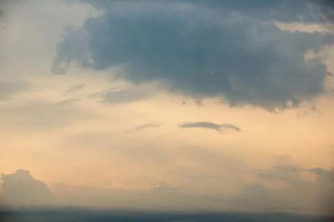 Blue sky and white cloud Stock Photos