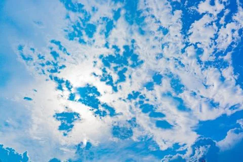 Blue sky and white cloud Foto stock