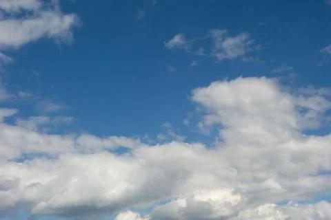 Blue sky and white cloud Stock Photos