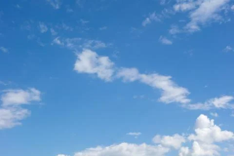 Blue sky and white cloud Stock Photos