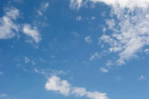Blue sky and white cloud Stock Photos