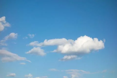 Blue sky and white cloud Stock Photos