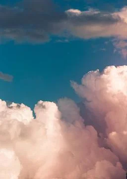 Blue Sky and White Cloud Stock Photos