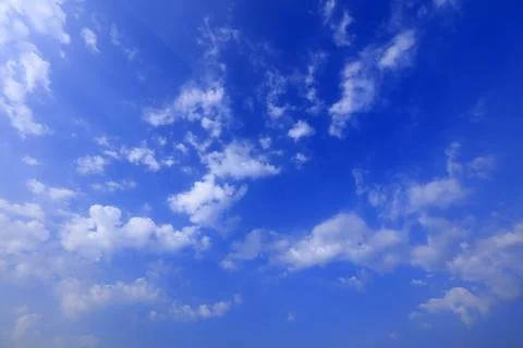 Blue Sky and White Cloud Stock Photos