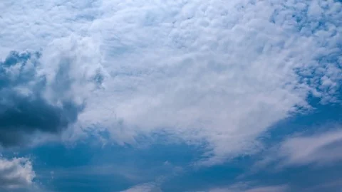 Blue sky and white clouds - Timelapse Stock Footage 76523189