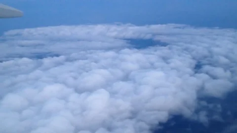 Blue sky and white clouds Stock Footage 95279656