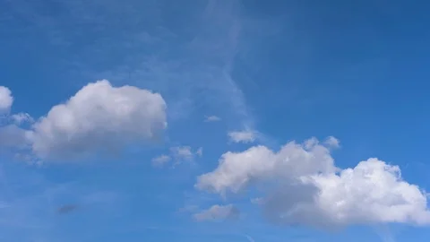 Blue Sky and White Clouds (time lapse) Stock Footage 103829751