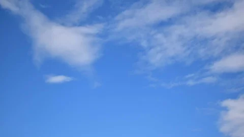 The blue sky and white clouds. Time lapse Stock Footage 124681983
