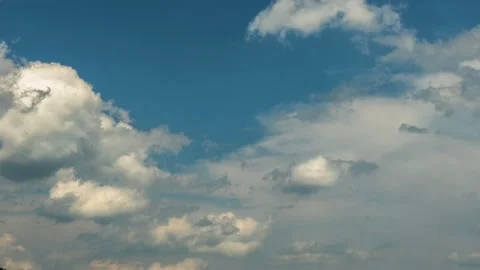 Blue sky and white clouds timelapse 4K (2) Stock Footage 131535065