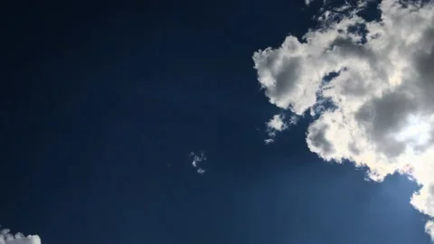 Blue sky and white clouds time-lapse. Timelapse Stock Footage 131588582