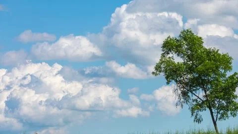 Blue sky and white clouds shooting delay Stock Footage 273534511