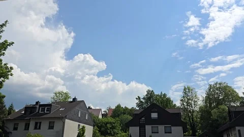 Blue sky and white clouds nature background. Beautiful cloud in the blue sky. Stock Footage 278787210