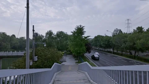 Blue Sky and White Clouds on a Summer Evening Stock Footage 316517796