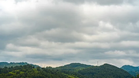 Blue Sky And White Clouds Minimal Timelapse Stock Footage 320856238