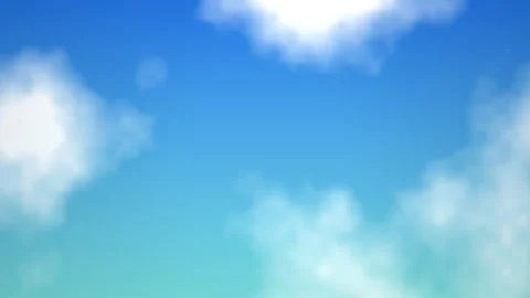 Blue Sky and White Clouds Drifting in Looping Motion Background 库存影片 348302109