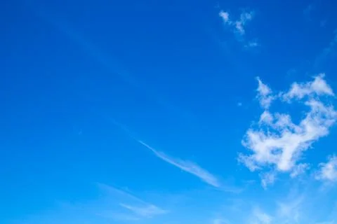 Blue sky and white clouds Stock Photos