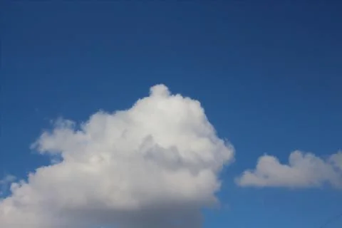 Blue sky and white clouds Stock Photos