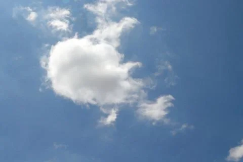 Blue sky and white clouds. Fotos Stock