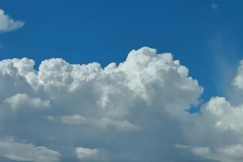 Blue sky and white clouds. Stock Photos