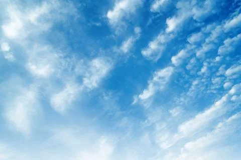 Blue sky and white clouds Stock Photos