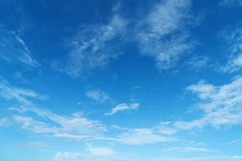 Blue sky and white clouds Stock Photos