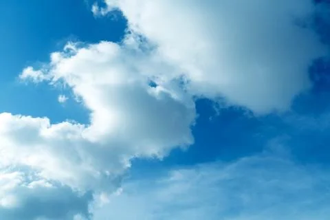Blue sky and white clouds Stock Photos