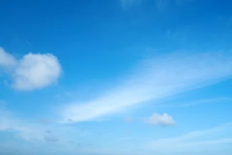 Blue sky and white clouds Stock Photos