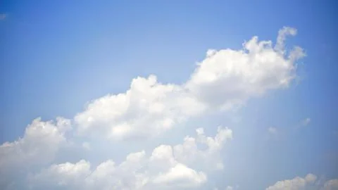 Blue sky and white clouds Stock Photos