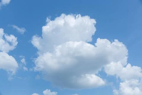 Blue sky and white clouds. Stock Photos