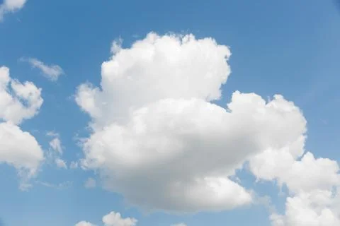 Blue sky and white clouds. Stock Photos