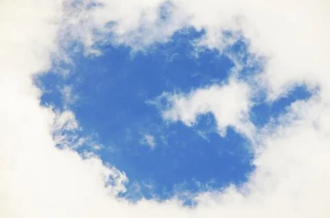 Blue sky and white clouds Stock Photos