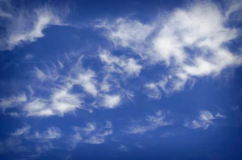 Blue Sky and White Clouds Stock Photos