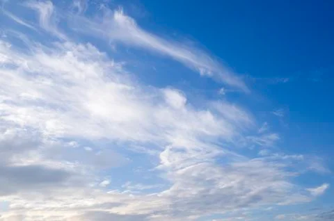 Blue Sky and White Clouds Stock Photos